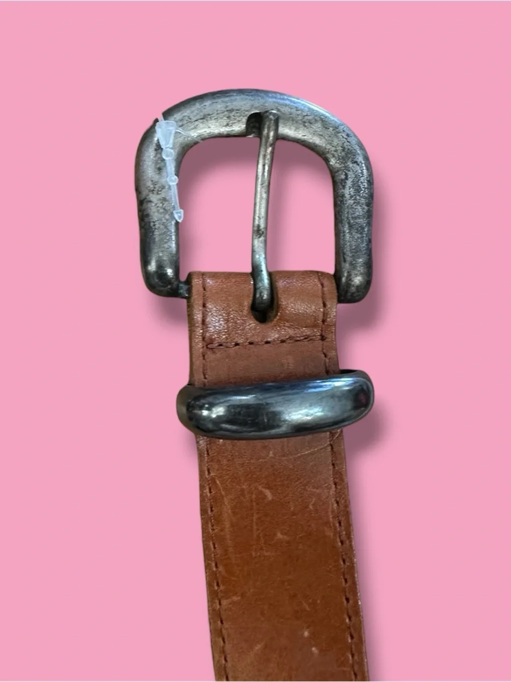Brown Leather Belt Don Aster - MADE IN USA